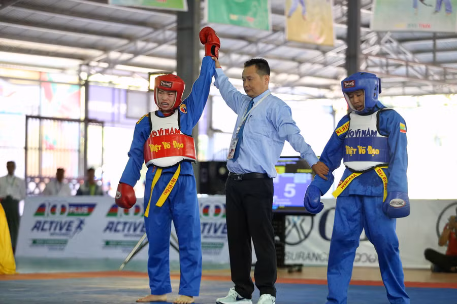 Trong ngày thi đấu cuối cùng, Vovinam đã xuất sắc giành 2 huy chương vàng