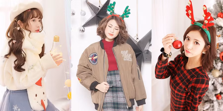 Đồ mùa hè hay mùa thu kết hợp cùng áo khoác dạ.