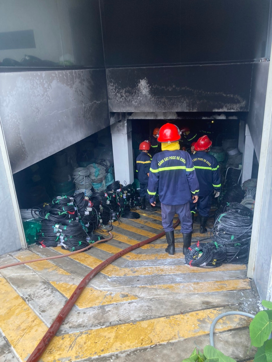 Hiện trường vụ cháy.