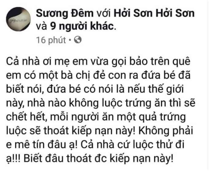 Nội dung đăng tải nhảm nhí, gây hoang mang dư luận Nội dung đăng tải nhảm nhí, gây hoang mang dư luận