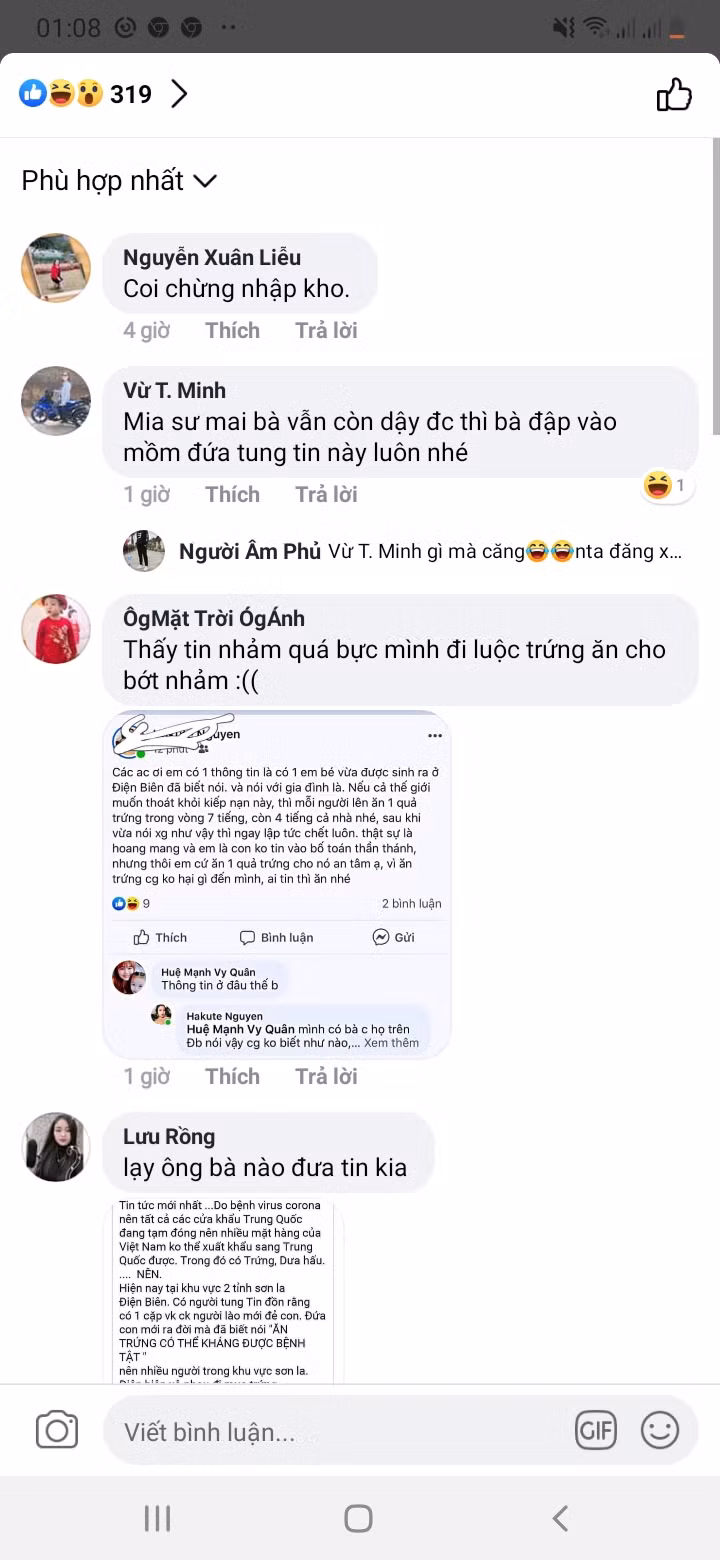 Nhiều người bày tỏ bức xúc trước thông tin "gây nhiễu"