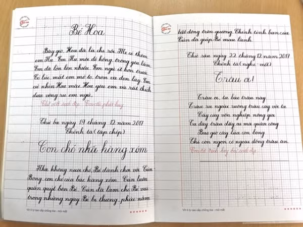 Tùy theo quy định của mỗi trường mà bé sẽ dùng vở có số ô ly khác nhau cũng như số lượng vở là khác nhau