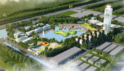 Phối cảnh chợ Du lịch Huế nằm giáp ranh phường Thủy Dương và phường An Đông. Ảnh:BQLKĐT Phối cảnh Chợ Du lịch Huế nằm giáp ranh phường Thủy Dương và phường An Đông. Ảnh:BQLKĐT