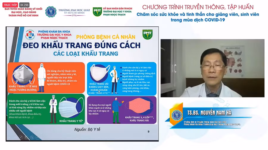 TS.BS Nguyễn Nam Hà- Trưởng Đơn vị Truyền thông Sức khỏe, Phòng khám Đa khoa Trường Đại học Y khoa Phạm Ngọc Thạch
