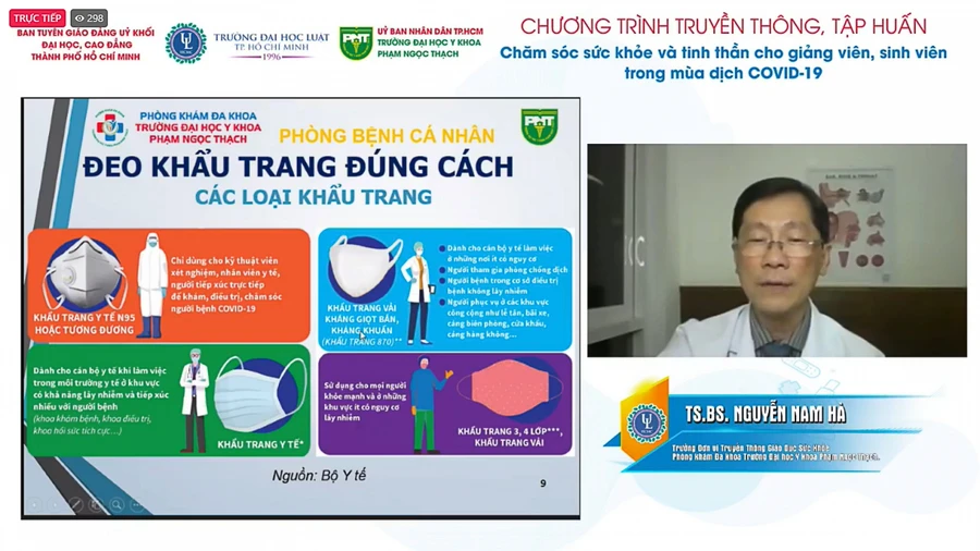 TS.BS Nguyễn Nam Hà- Trưởng Đơn vị Truyền thông Sức khỏe, Phòng khám Đa khoa Trường Đại học Y khoa Phạm Ngọc Thạch