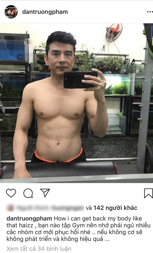 Bí quyết giúp Đan Trường có cơ bắp cuồn cuộn ở tuổi 42 ảnh 1 Empty