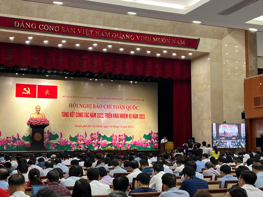 Quang cảnh Hội nghị Báo chí toàn quốc 2022.