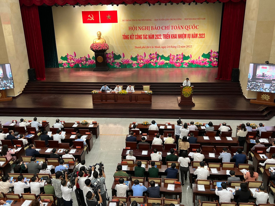 Đại diện các cơ quan báo chí của cả nước về dự hội nghị.