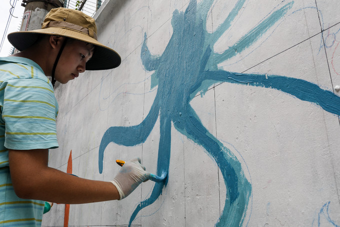 200 người vẽ tranh bảo vệ động vật hoang dã trên đường phố Sài Gòn