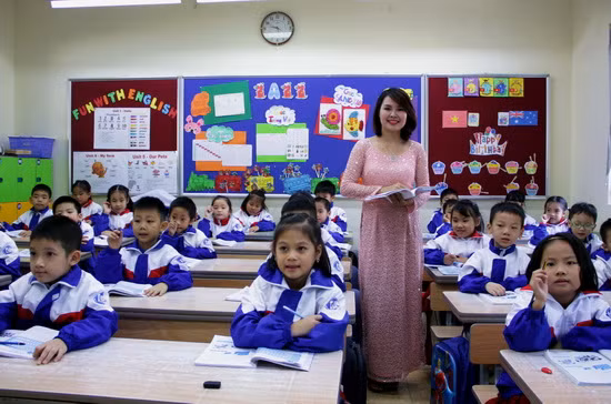 Một giờ học của cô và trò Trường Đoàn Thị Điểm Hà Nội.