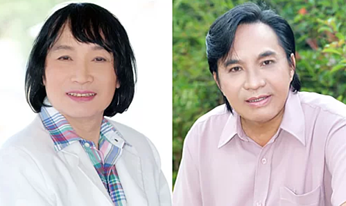 Nghệ sĩ Minh Vương (trái) và Thanh Tuấn. Nghệ sĩ Minh Vương (trái) và Thanh Tuấn.