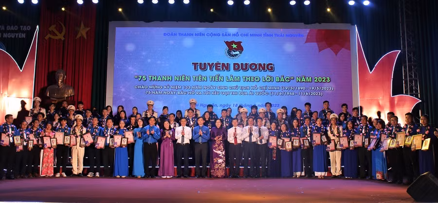 75 thanh niên tiên tiến làm theo lời Bác tỉnh Thái Nguyên năm 2023.