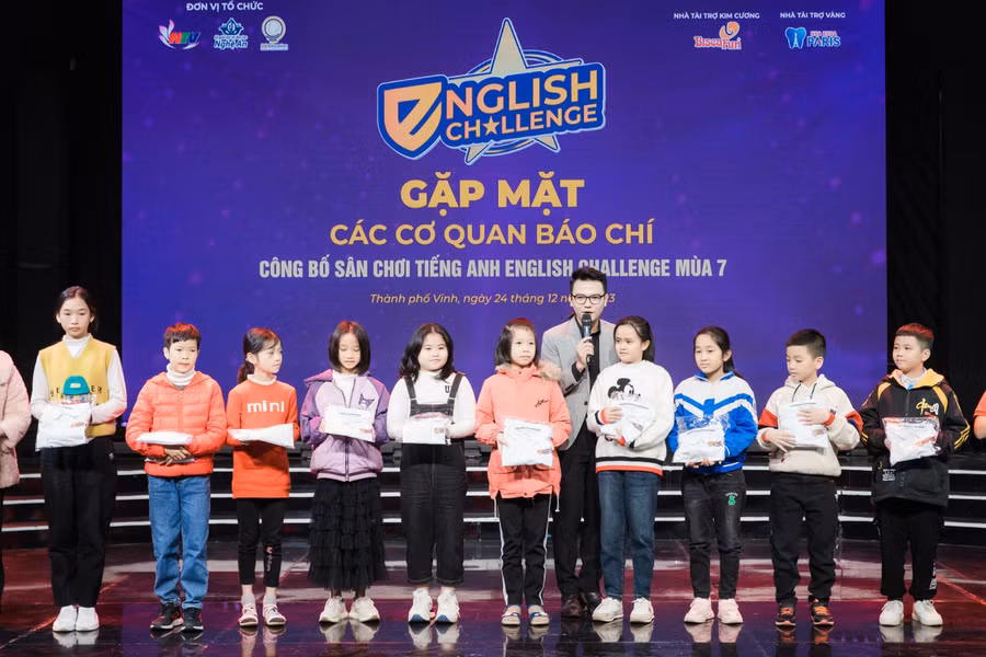 Thí sinh tham dự sân chơi Tiếng Anh English Challenge mùa 7. (Ảnh: Phạm Tâm)