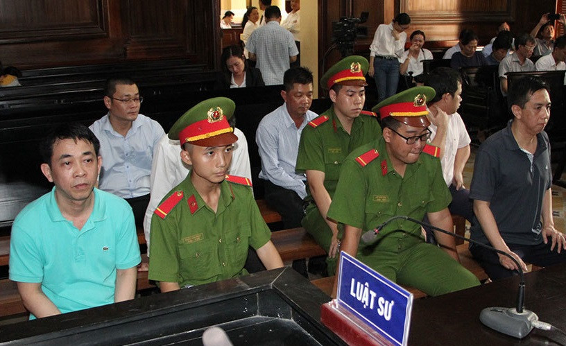 Các bị cáo tại tòa