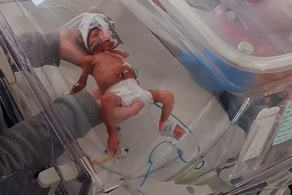 chao doi nang chua day 1kg, gia dinh khoc het nuoc mat nhung em be song sot ky dieu - 3