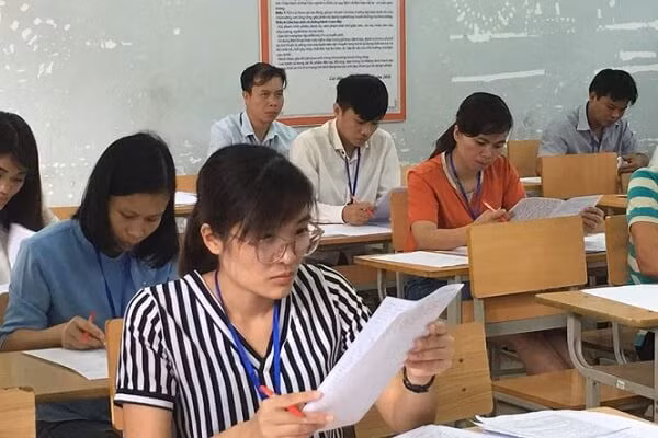 Hiện nay, các địa phương đang tập trung cao độ cho khâu chấm thi - Kỳ thi THPT quốc gia 2019 (Ảnh minh họa)