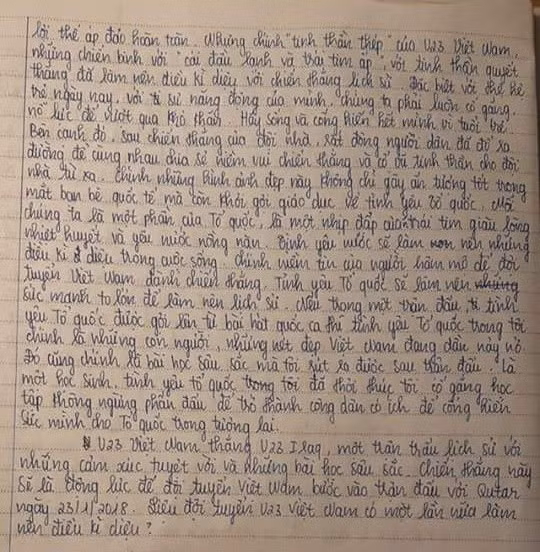 Tiết lộ bất ngờ tác giả bài Văn điểm 10 về U23 Việt Nam ảnh 4