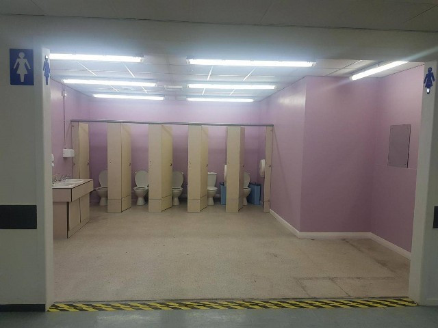 Sốc với toilet nữ “tơ hơ” ở trường học Anh