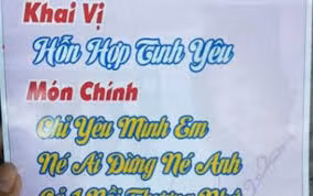 Thực đơn đám cưới toàn món ăn "hại não" không khách nào đoán nổi