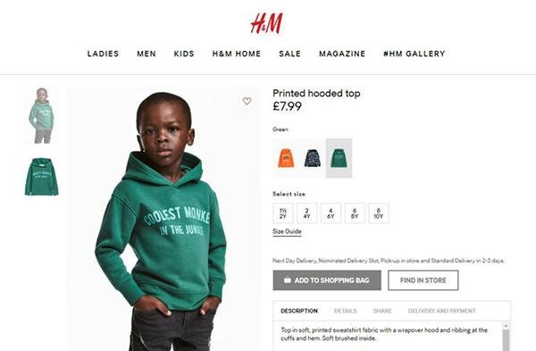 Quảng cáo kém duyên Burger King, H&M... nhận "trái đắng" ảnh 2 Quảng cáo gây tranh cãi của H&M