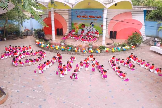 Sôi động ngày hội “Hội khỏe măng non” 