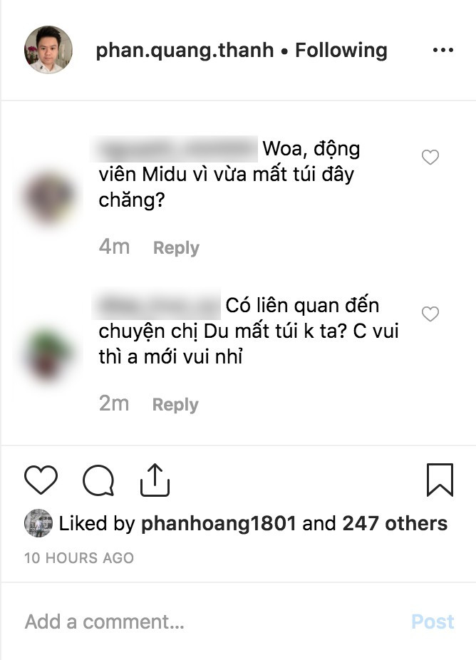 Midu mất túi hiệu và hơn trăm triệu tiền mặt, Phan Thành bất ngờ nhắn nhủ ngọt ngào ảnh 1