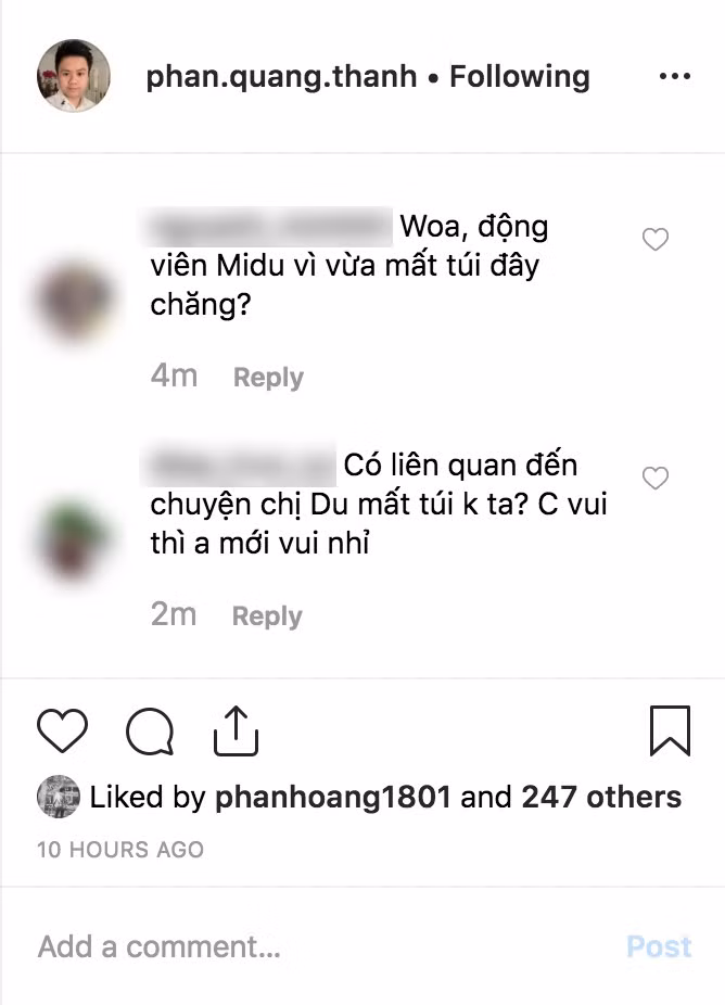 Midu mất túi hiệu và hơn trăm triệu tiền mặt, Phan Thành bất ngờ nhắn nhủ ngọt ngào ảnh 1