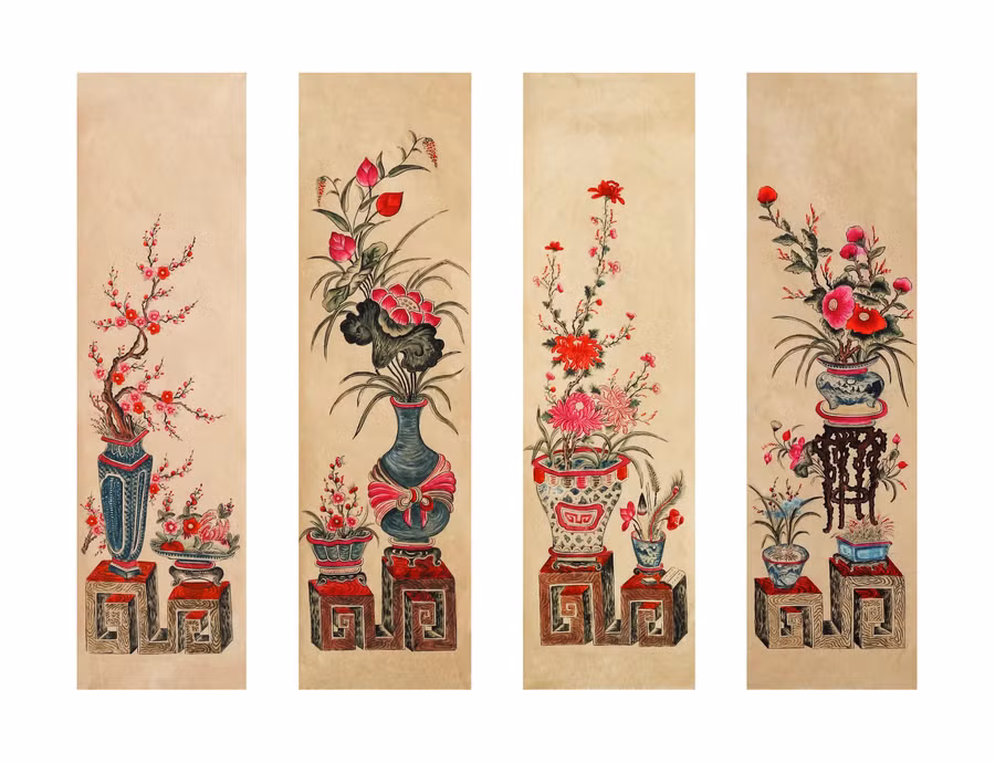 Bộ tranh Tứ quý.