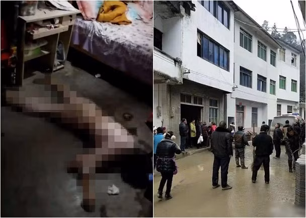 Thi thể người phụ nữ được phát hiện nằm trên mặt đất, bên cạnh là cô con gái 3 tuổi.