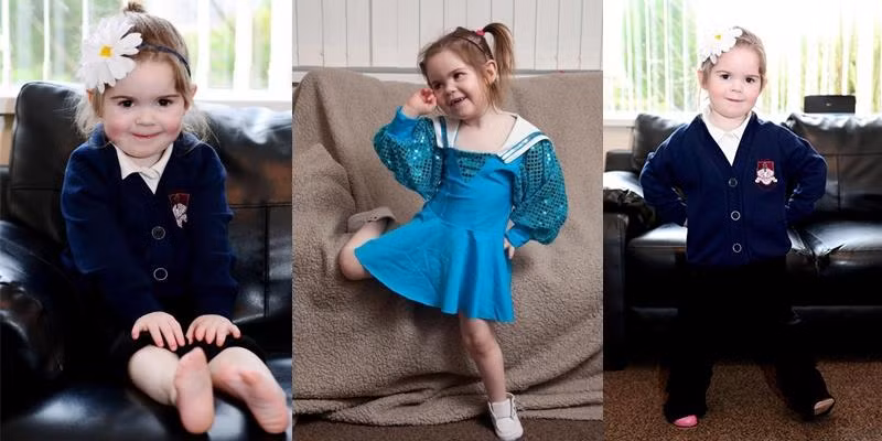 Ngả mũ trước bé gái 4 tuổi không có ngón chân mơ làm vũ công ballet 