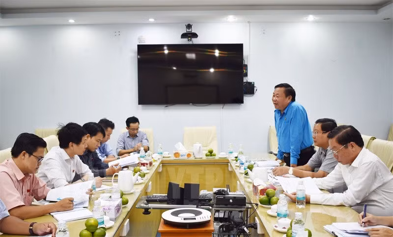  Quang cảnh buổi giám sát tại Sở Y tế TPHCM