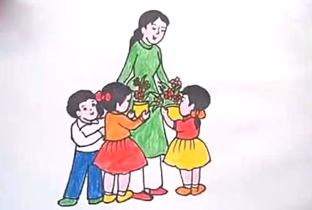 Quả xoài tượng tặng cô