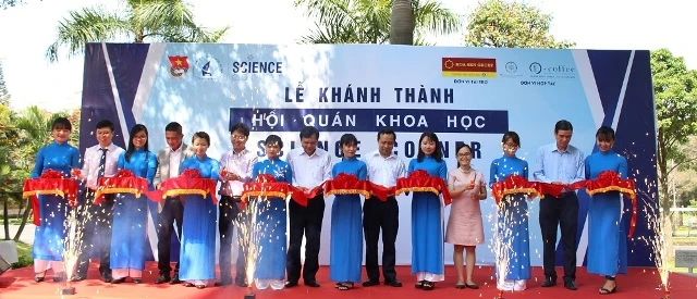 Quang cảnh buổi lễ khánh thành không gian Hội quán Khoa học tại Trường ĐH KHTN TPHCM tại cơ sở 2 