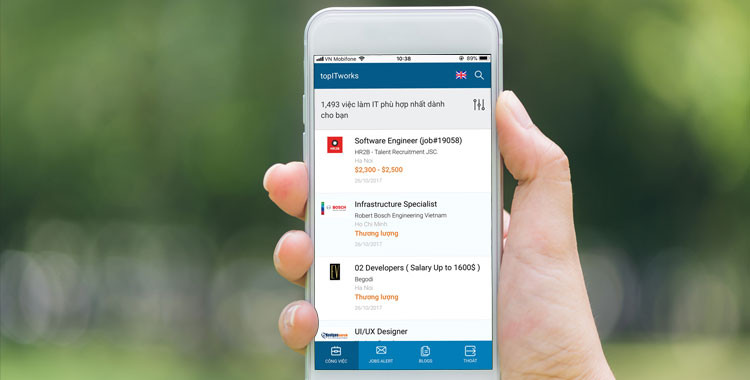 Ứng dụng tìm việc đầu tiên tại Việt Nam