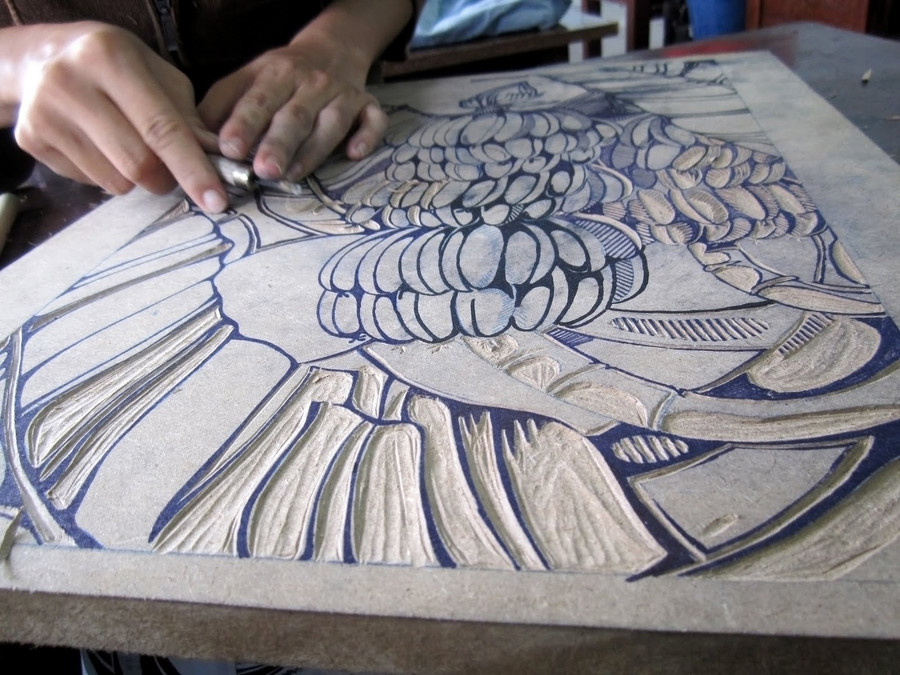 Hiện nay, ít họa sĩ, nghệ nhân tranh khắc gỗ gìn giữ được nguồn cảm xúc, cảm hứng để đi đến tận cùng tác phẩm.