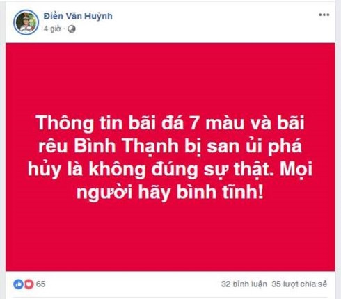 lãnh đạo huyện tuy phong bình thuận bác thông tin bãi đá 7 màu bị xóa sổ hình 2 lanh dao huyen tuy phong binh thuan bac thong tin bai da 7 mau bi xoa so hinh 2