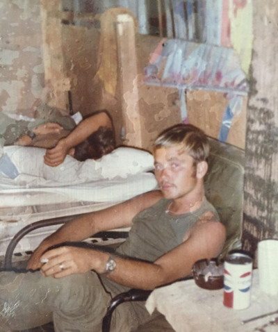 Ông Jim trong thời gian tham chiến ở Việt Nam. Ảnh: Jim Heintz. Ông Jim trong thời gian tham chiến ở Việt Nam.