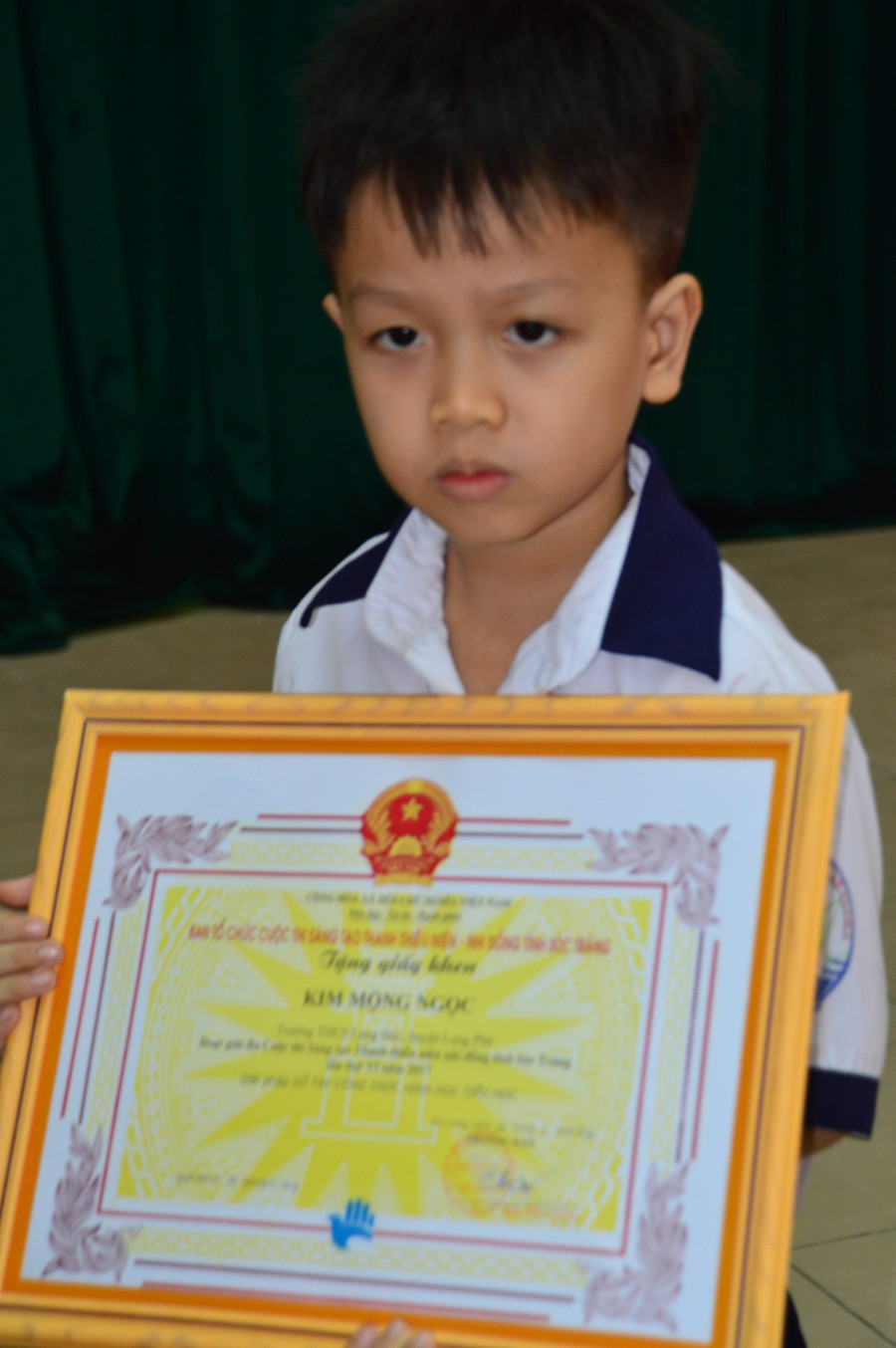 Trọng Nhân nhận giải thưởng