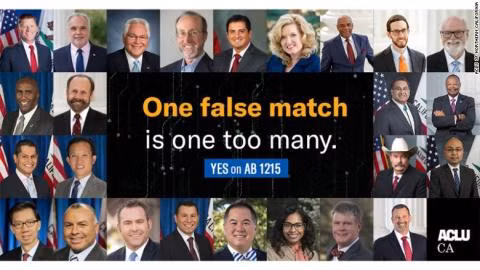 26 nhà lập pháp Mỹ bị nhầm thành tội phạm vì công nghệ nhận diện khuôn mặt. Ảnh: ACLU.