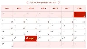  Lịch nghỉ lễ 30/4, 1/5 và giỗ Tổ Hùng Vương năm 2018