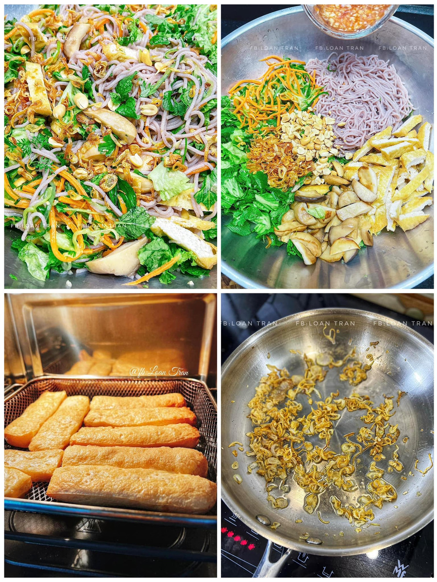 Món bún trộn chay vừa ngon lại tốt cho sức khoẻ.