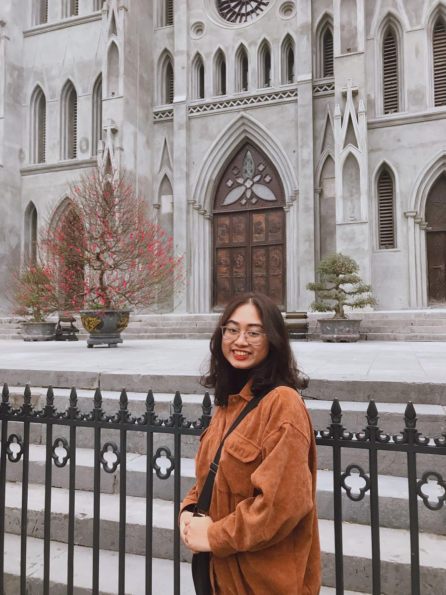 Em Chu Ngọc Diệp, sinh viên Trường Đại học Luật Hà Nội.