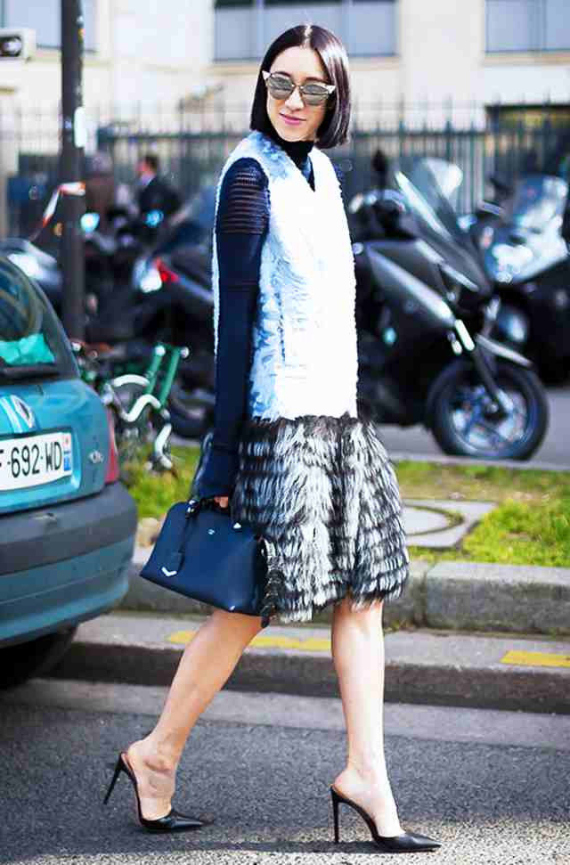 11 cách phối đồ sành điệu với áo gile lông ấm áp ảnh 9 11 cách phối đồ sành điệu với áo gile lông ấm áp