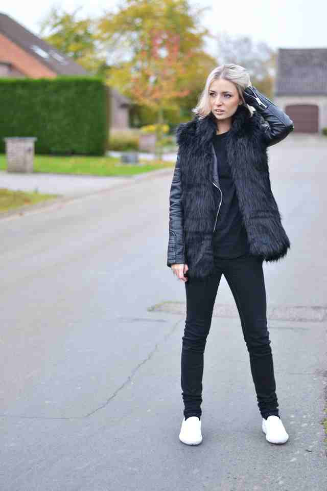 11 cách phối đồ sành điệu với áo gile lông ấm áp ảnh 7 11 cách phối đồ sành điệu với áo gile lông ấm áp