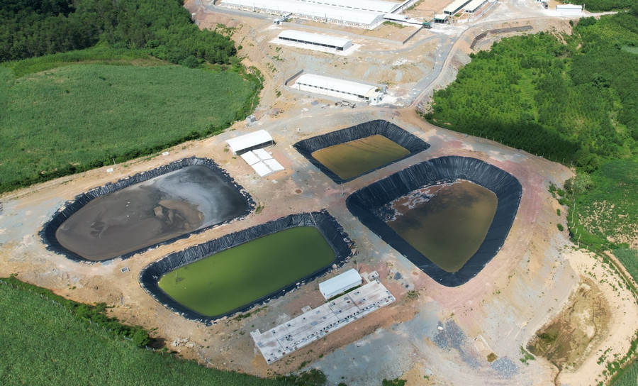 Hầm bioga không được che phủ bạt. (Ảnh: NT). Hầm bioga không được che phủ bạt. (Ảnh: NT).