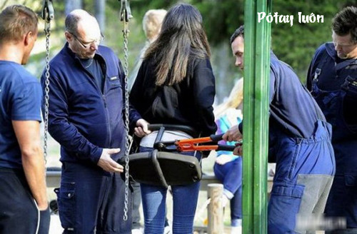 Những ảnh hài hước ngày 15/2 ảnh 2 Hậu quả khi ngồi lên đồ chơi trẻ em.