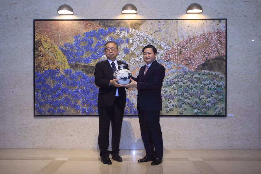 Đại sứ Nhật Bản làm việc với VietinBank ảnh 1