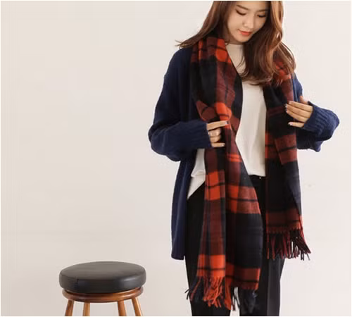 khăn quàng, mùa đông, phong cách