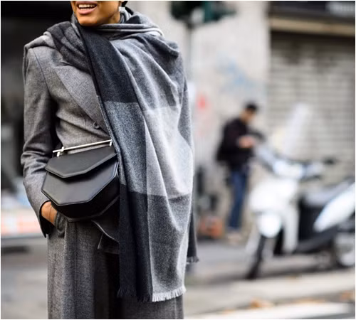 khăn quàng, mùa đông, phong cách