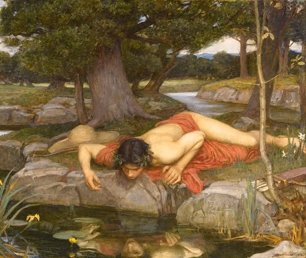 Narcissus và cái bóng đáng yêu của mình